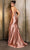 May Queen MQ2140 - Floral Strapless Evening Dress Prom Dresses