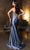 May Queen MQ2140 - Floral Strapless Evening Dress Prom Dresses