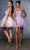 May Queen MQ2149 - Floral Ruffled Hem Cocktail Dress Homecoming Dresses