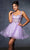 May Queen MQ2149 - Floral Ruffled Hem Cocktail Dress Homecoming Dresses