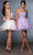 May Queen MQ2149 - Floral Ruffled Hem Cocktail Dress Homecoming Dresses