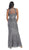 May Queen RQ7238 - High Halter Sequin Evening Gown Special Occasion Dress 16 / Taupe