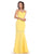 May Queen - RQ7305 Strapless Sweetheart Trumpet Gown Prom Dresses 2 / Yellow