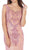 May Queen RQ7640 - Lace Appliqued V-Neck Evening Dress Evening Dresses 8 / Dusty-Rose