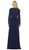 May Queen RQ7692 - Long Sleeve Column Formal Dress Mother of the Bride Dresses 4XL / Navy