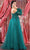 May Queen RQ7953 - 3D Floral Applique Sweetheart Neck Prom Gown Ball Gowns 6 / Huntergreen