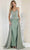 May Queen RQ8001 - Strapless V Sweetheart Long Gown Prom Dresses 4 / Sage