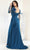 May Queen RQ8002 - Off-Shoulder Feather Detail Evening Dress Prom Dresses