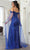 May Queen RQ8012 - Cape Sleeve Sequin Evening Gown Evening Dresses