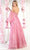 May Queen RQ8015 - Strapless Corseted Floral Gown Prom Dresses