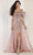 May Queen RQ8022 - One Shoulder Overskirt Prom Gown Prom Dresses 4 / Rosegold