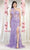 May Queen RQ8027 - One Shoulder Applique Prom Dress Prom Dresses 4 / Lilac