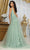 May Queen RQ8031 - V-Neck 3D Floral Appliqued Prom Gown Prom Dresses