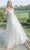 May Queen RQ8034 - Draped Sleeve Embroidered Bridal Gown Special Occasion Dress 4 / Ivory