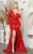 May Queen RQ8038 - One Sleeved High Slit Prom Gown Prom Dresses