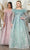 May Queen RQ8044 - Feather Trim Scoop Neck Prom Gown Evening Dresses 6 / Mauve