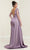 May Queen RQ8045 - Sheer Long Sleeve Ruched Prom Gown Prom Dresses