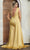 May Queen RQ8045 - Sheer Long Sleeve Ruched Prom Gown Prom Dresses