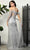 May Queen RQ8050 - Timeless Cowl Neck Illusion Midriff Prom Gown Prom Dresses 8 / Gold