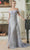 May Queen RQ8053 - Ruched Off Shoulder Evening Gown Evening Dresses 4 / Silver