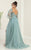 May Queen RQ8060 - Strapless Detachable Sleeve Prom Gown Prom Dresses