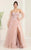 May Queen RQ8060 - Strapless Detachable Sleeve Prom Gown Prom Dresses 4 / Rosegold