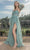 May Queen RQ8060 - Strapless Detachable Sleeve Prom Gown Prom Dresses 4 / Sage