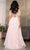 May Queen RQ8070 - Feathered Sleeve Embroidered Prom Gown Special Occasion Dress