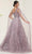 May Queen RQ8082 - Cape Sleeve Beaded Prom Gown Evening Dresses