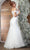 May Queen RQ8086 - Off Shoulder Lace Appliqued Evening Gown Wedding Dresses