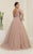 May Queen RQ8096 - Feathered Tulle Evening Dress Special Occasion Dress