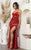 May Queen RQ8106 - Cut Glass Prom Dress with Slit Special Occasion Dress