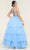 May Queen RQ8119 - Asymmetric Beaded Appliqued Ballgown Ball Gowns
