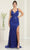 May Queen RQ8122 - Open Back Prom Dress Special Occasion Dress 2 / Royal Blue