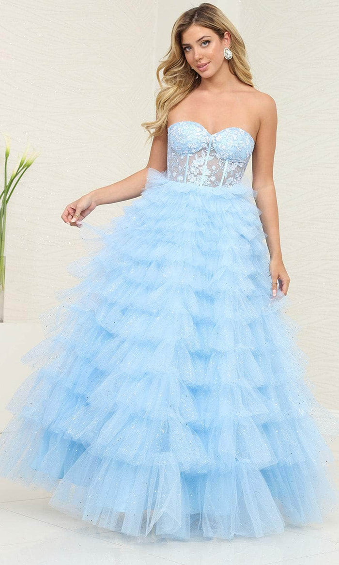 May Queen RQ8124 - Applique Sweetheart Prom Dress Special Occasion Dress