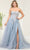 May Queen RQ8135 - Sheer Corset Prom Dress Special Occasion Dress 4 / Dusty Blue