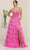 May Queen RQ8142 - Beaded Corset Prom Dress Special Occasion Dress 4 / Fuchsia