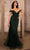 May Queen RQ8157 - Fitted Sheath Evening Dress Prom Dresses 4 / Hunter Green