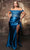 May Queen RQ8173 - High Slit Sequin Evening Dress Prom Dresses