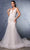 May Queen RQ8181 - Plunging Neck Sleeveless Bridal Gown Wedding Dresses