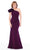 MGNY By Mori Lee 72235SC - Asymmetric Ruffled Detail Evening Dress Evening Dresses 12 / Sapphire