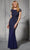 MGNY By Mori Lee 72405 - Cap Sleeve Keyhole Evening Dress Evening Dresses 00 / Navy