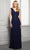 MGNY By Mori Lee - 72414SC Ruched Detailed Sleeveless Evening Dress Evening Dresses 12 / Charcoal