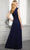 MGNY By Mori Lee - 72414SC Ruched Detailed Sleeveless Evening Dress Evening Dresses 12 / Charcoal