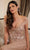 MGNY By Mori Lee 72814SC - Embroidered Off-Shoulder Evening Gown Mother of the Bride Dresses 12 / Champagne