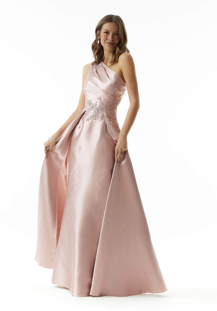 MGNY By Mori Lee 73003 - Satin Overskirt Evening Dress Special Occasion Dress