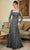 MGNY By Mori Leee 72843SC - Long Sleeve A-Line Evening Gown Mother of the Bride Dresses 12 / Gold