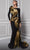 MNM Couture 2730A - Texture Draped Evening Gown Formal Dresses