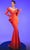 MNM Couture 2791 - Drape Embellished Mermaid Gown Mother of the Bride Dresses 4 / Orange