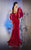 MNM COUTURE E0030 - Puff Sleeve Crepe Gown Special Occasion Dress